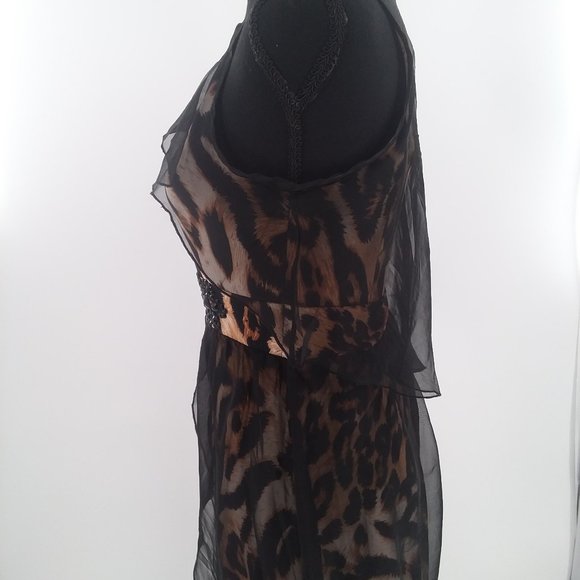 Miss Morena Animal Print Gown Size Small NWT - Picture 4 of 6